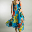 Load image into Gallery viewer, Riviera Bloom Sleeveless Silk Dress