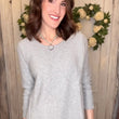 Load image into Gallery viewer, USA Cotton Slub Sweater W/ Princess Seam Detail