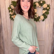 Load image into Gallery viewer, USA Cotton Slub Sweater W/ Princess Seam Detail