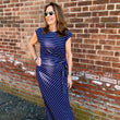 Load image into Gallery viewer, Nautical Striped French Terry Dress