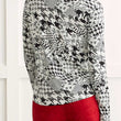 Load image into Gallery viewer, Muti Print Houndstooth Mock Top