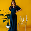 Load image into Gallery viewer, Flutter Sleeve V-Neck Maxi