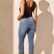 Load image into Gallery viewer, Stitch & Style Cropped Jeans