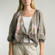 Load image into Gallery viewer, Capri Blossom Linen Shrug