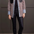 Load image into Gallery viewer, Houndstooth Shacket w/Denim & Faux Leather