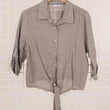 Load image into Gallery viewer, Linen Tie Top