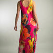Load image into Gallery viewer, Riviera Bloom Sleeveless Silk Dress