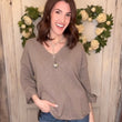 Load image into Gallery viewer, USA Cotton Slub Tunic w/Cuff Detail
