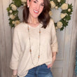 Load image into Gallery viewer, USA Cotton Slub Tunic w/Cuff Detail