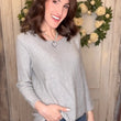 Load image into Gallery viewer, USA Cotton Slub Sweater W/ Princess Seam Detail