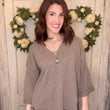 Load image into Gallery viewer, USA Cotton Slub Tunic w/Cuff Detail