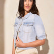 Load image into Gallery viewer, Skyline Crop Denim Jacket