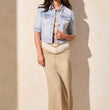 Load image into Gallery viewer, Skyline Crop Denim Jacket