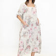 Load image into Gallery viewer, Flowing Floral Linen Dress