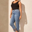 Load image into Gallery viewer, Stitch & Style Cropped Jeans