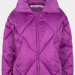 Load image into Gallery viewer, Fuchsia Quilted Puffer Coat