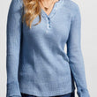 Load image into Gallery viewer, V-Neck Vintage Wash Henley