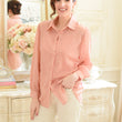 Load image into Gallery viewer, Pretty in Pink Pearl Organza Blouse
