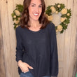 Load image into Gallery viewer, USA Cotton Slub Sweater W/ Princess Seam Detail