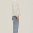 Load image into Gallery viewer, Pleated Shoulder Jacquard Blouse