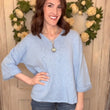 Load image into Gallery viewer, USA Cotton Slub Tunic w/Cuff Detail