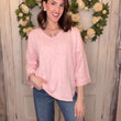 Load image into Gallery viewer, USA Cotton Slub Tunic w/Cuff Detail