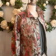 Load image into Gallery viewer, Reversible Stretch Floral Denim Jacket