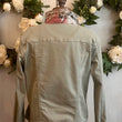 Load image into Gallery viewer, Reversible Stretch Floral Denim Jacket