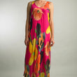 Load image into Gallery viewer, Riviera Bloom Sleeveless Silk Dress