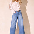 Load image into Gallery viewer, Lace-Applique Long-Sleeve Blouse
