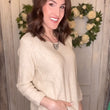 Load image into Gallery viewer, USA Cotton Slub Sweater W/ Princess Seam Detail