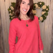Load image into Gallery viewer, USA Cotton Slub Sweater W/ Princess Seam Detail