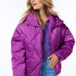 Load image into Gallery viewer, Fuchsia Quilted Puffer Coat