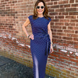 Load image into Gallery viewer, Nautical Striped French Terry Dress
