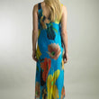 Load image into Gallery viewer, Riviera Bloom Sleeveless Silk Dress