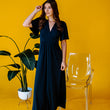 Load image into Gallery viewer, Flutter Sleeve V-Neck Maxi