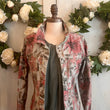 Load image into Gallery viewer, Reversible Stretch Floral Denim Jacket