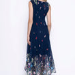 Load image into Gallery viewer, Midnight Flutter Pleated Dress