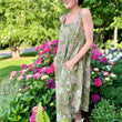 Load image into Gallery viewer, Italian Garden Floral Linen Dress