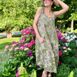 Load image into Gallery viewer, Italian Garden Floral Linen Dress