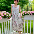 Load image into Gallery viewer, Italian Garden Floral Linen Dress