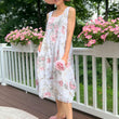 Load image into Gallery viewer, Italian Garden Floral Linen Dress