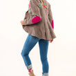 Load image into Gallery viewer, Gabriella Plaid Embellished Blazer