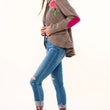 Load image into Gallery viewer, Gabriella Plaid Embellished Blazer