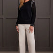 Load image into Gallery viewer, Whip Stitch Crew Neck Cotton Sweater