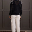Load image into Gallery viewer, Whip Stitch Crew Neck Cotton Sweater