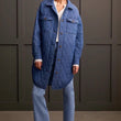 Load image into Gallery viewer, Chambray Quilted Shacket