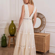 Load image into Gallery viewer, Swiss Dot Tulle V-Neck Dress