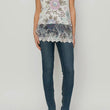 Load image into Gallery viewer, Printed Layering Tank w/Lace Hem