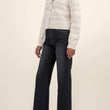 Load image into Gallery viewer, Pointelle Wool Scallop Neck Cardigan